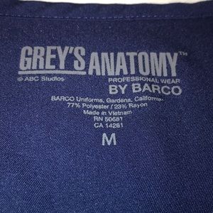 Grey’s Anatomy scrubs